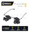 عینک ذره‌بینی ساعت‌سازی 20X چراغ‌دار مدل دوچشمی | لوپ عینکی LED مخصوص تعمیر ساعت و قطعات ظریف