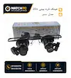 عینک ذره‌بینی ساعت‌سازی 20X چراغ‌دار مدل دوچشمی | لوپ عینکی LED مخصوص تعمیر ساعت و قطعات ظریف