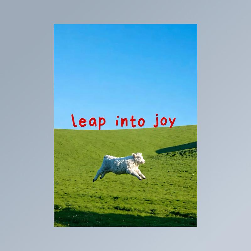 پوستر | leap into joy