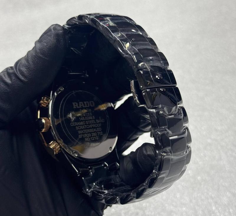 ساعت rado تمام سرامیک صفحه گرد سه موتور فعال (1608)