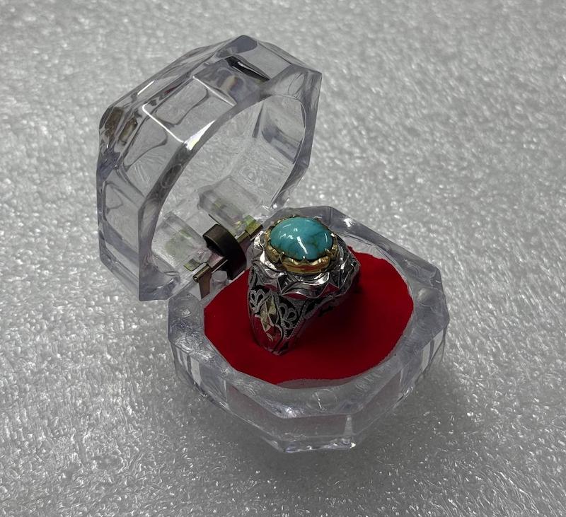 انگشتر فیروزه نیشابور عجمی دست ساز ( 11501 )