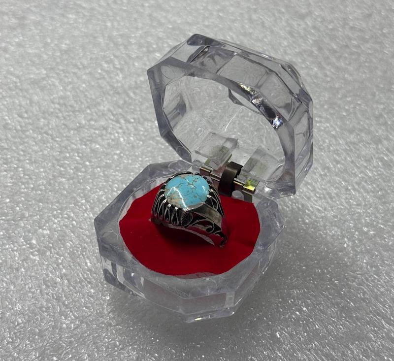 انگشتر فیروزه نیشابور دست ساز ( 11503 )