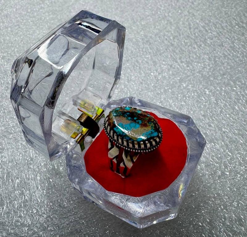 انگشتر فیروزه دست ساز فاخر و کلکسیونی ( 11509 )