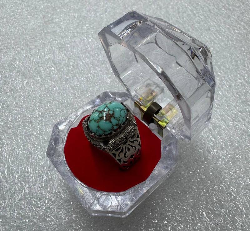 انگشتر فیروزه نیشابور کلکسیونی ( 11510 )