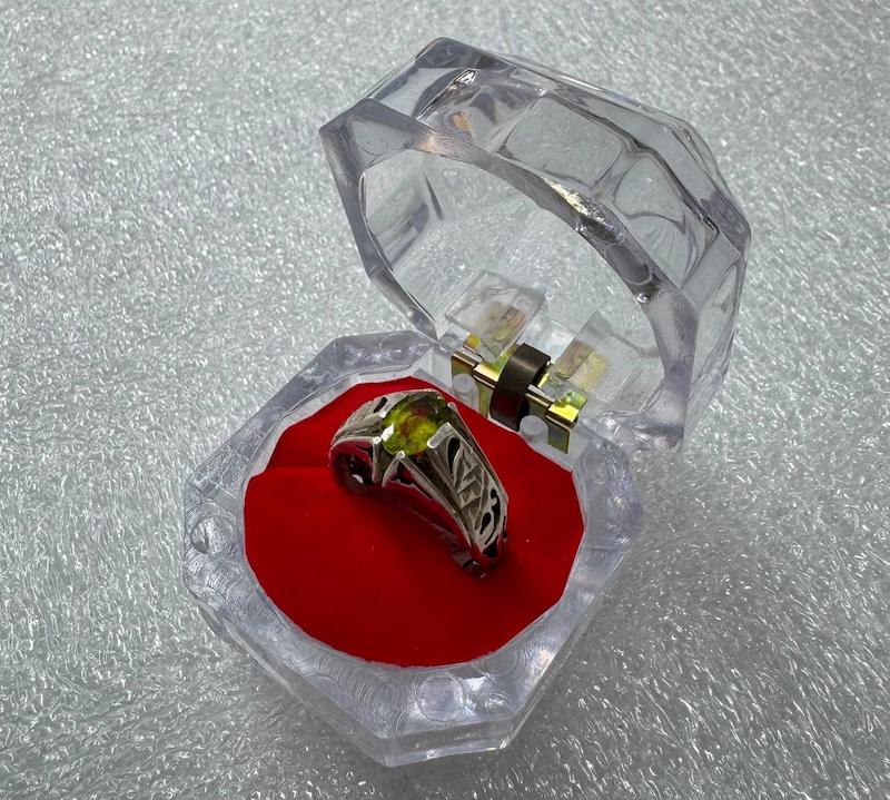 انگشتر زبرجد دست ساز فوق کلکسیونی ( 12502 )