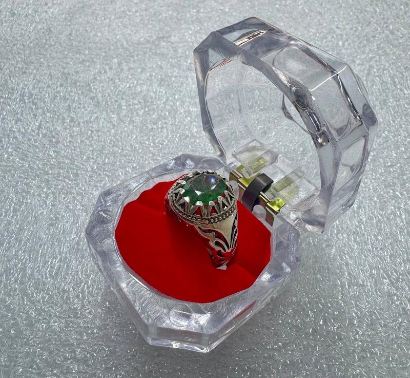 انگشتر زمرد دست ساز ( 14002 )