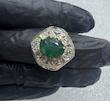 انگشتر زمرد دست ساز ( 14004 )