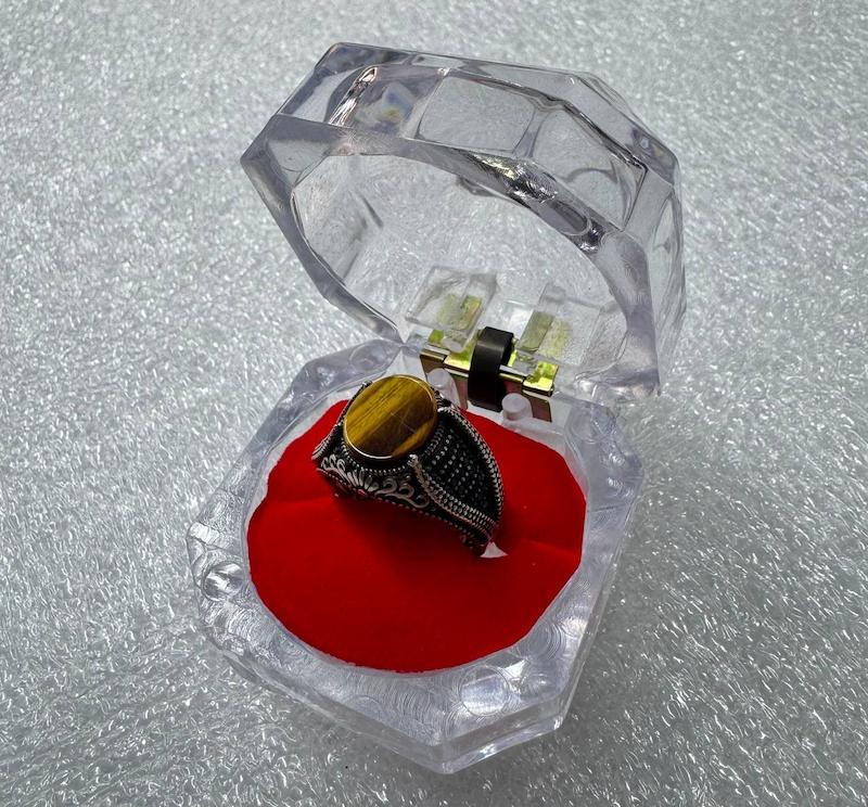 انگشتر چشم ببر دست ساز ( 15501 )