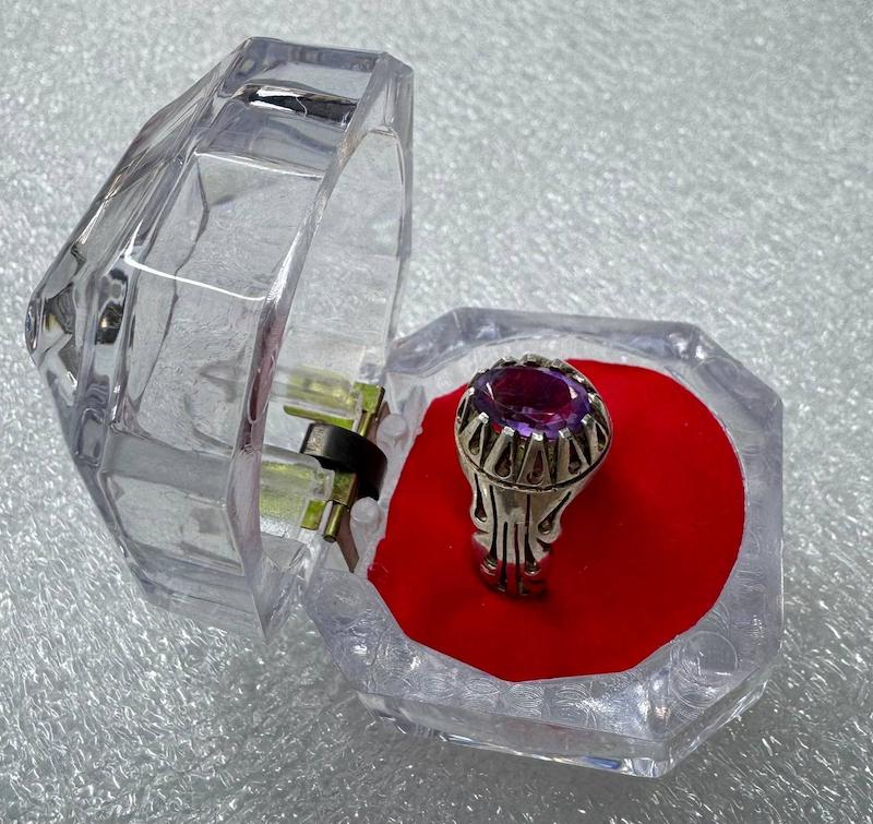 انگشتر اماتیس دست ساز ( 16501 )