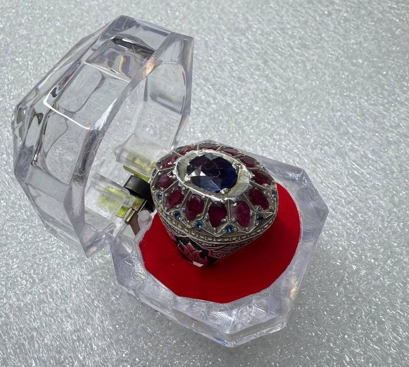 انگشتر یاقوت کلکسیونی دست ساز ( 13503 )