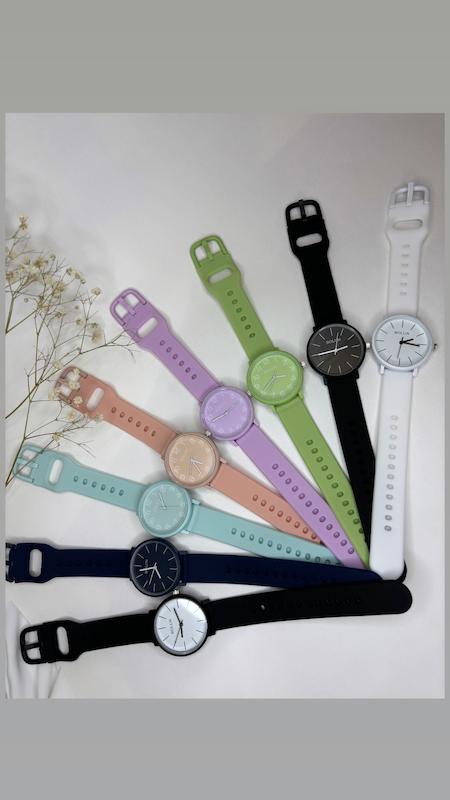 ساعت سیلیکونی رنگی