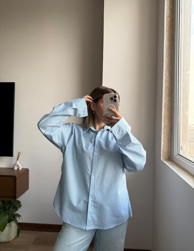 شومیز بیسیک آبی