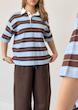 پولوشرت آبی شکلاتی