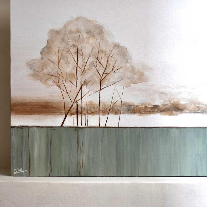 نقاشی طرح تک درخت