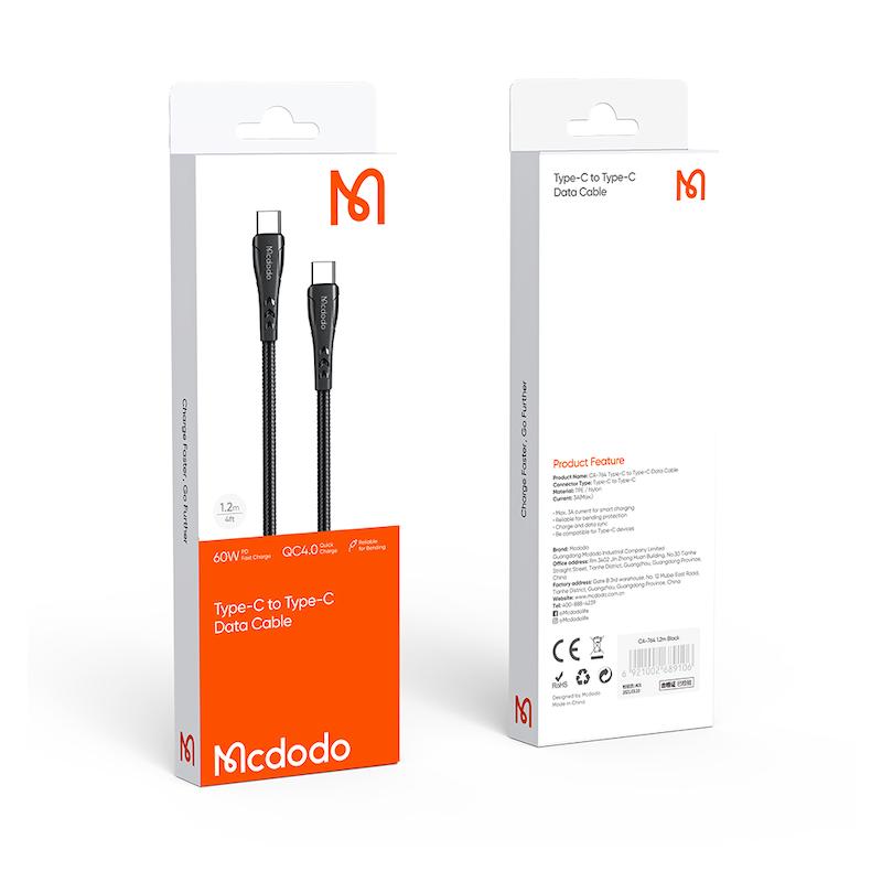 کابل USB-C مک دودو مدل CA-7641  فست شارژ ۶۰ وات
