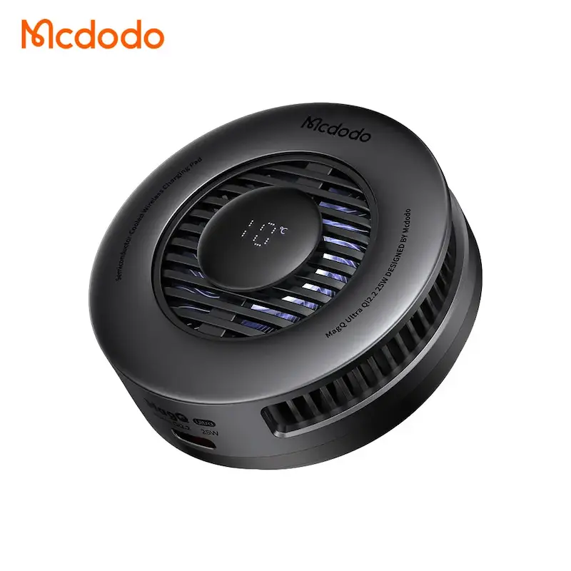 شارژر وایرلس 25 وات و خنک کننده گوشی مک دودو MCDODO مدل CH-8410