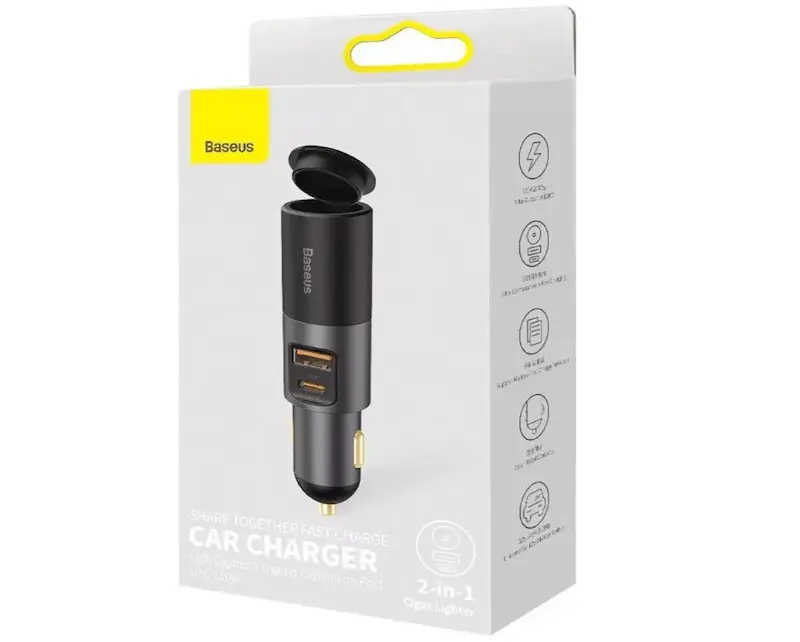 شارژر فندکی باسئوس CCBT-C0G