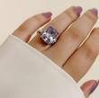 انگشتر جواهری بنفش
