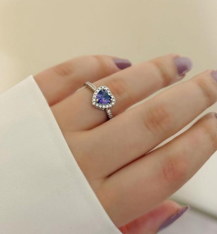 انگشتر جواهری قلب 