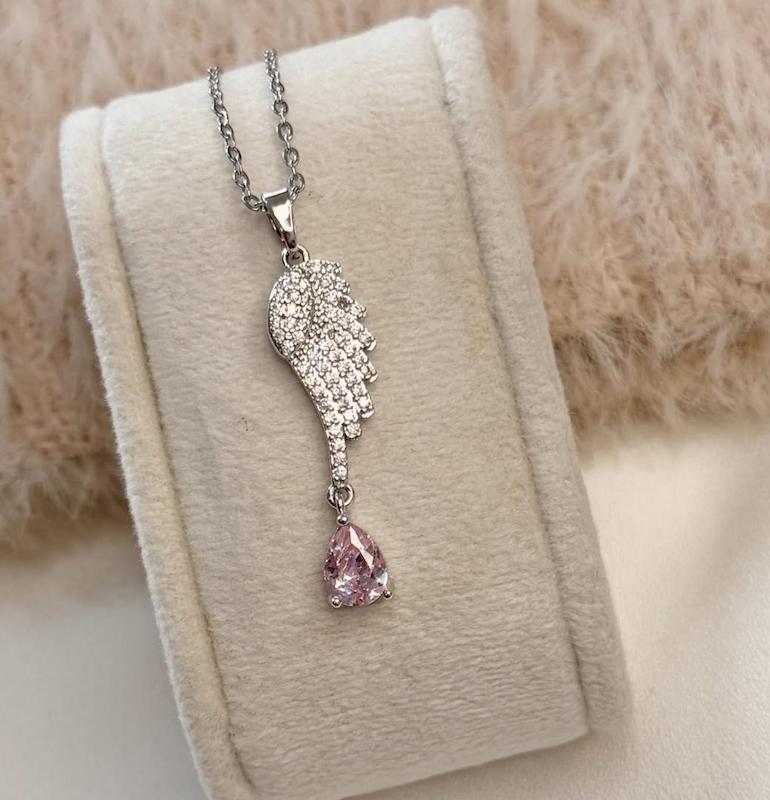 گردنبند بال فرشته آویز دار 