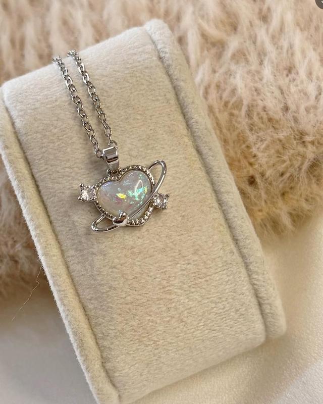 گردنبند قلب هفت رنگ 