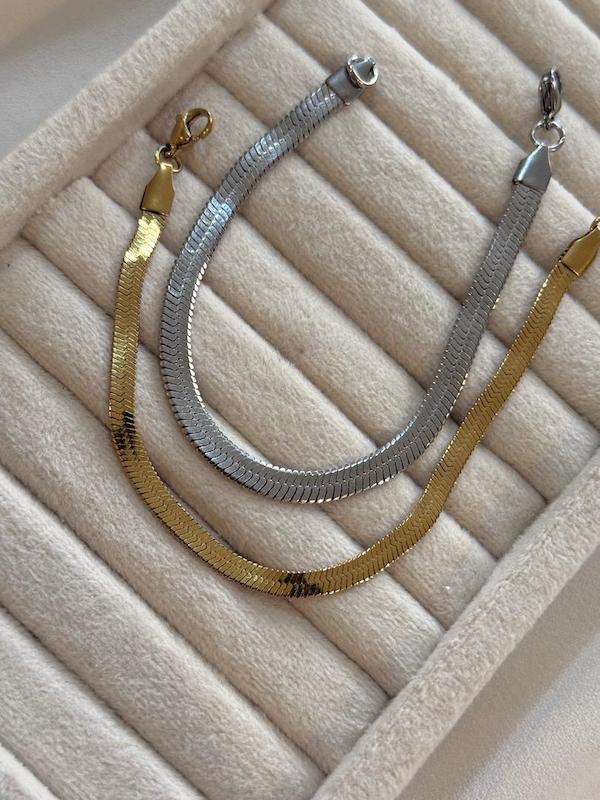 دستبند ماری طلایی و نقره ای 