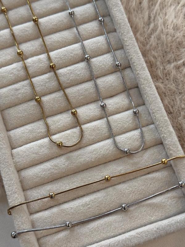 گردنبند و دستبند توپی 