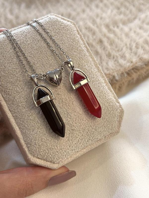 گردنبند ست قلب مگنتی 