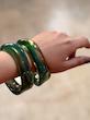 دستبند رزینی سبز 