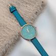 ساعت بند چرمی آبی