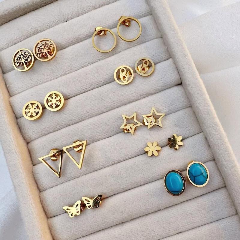 گوشواره های مینیمال استیل