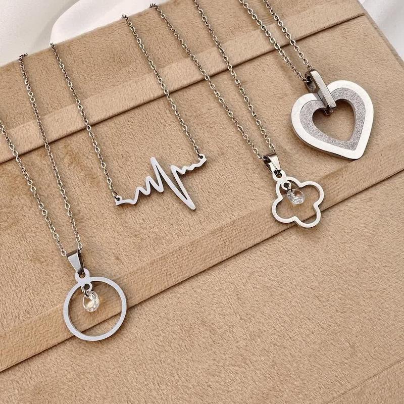 نیم ست های نقره ای استیل