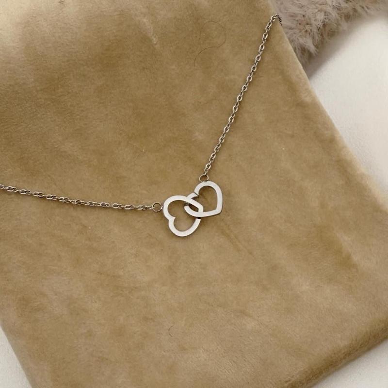 گردنبند دو قلب  