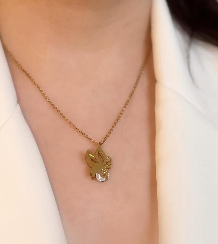 گردنبند پروانه استیل