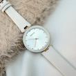 ساعت بند چرمی سفید