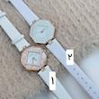 ساعت بند چرمی سفید طرح pure dior