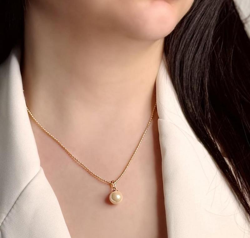 گردنبند ژوپینگ تک مروارید 