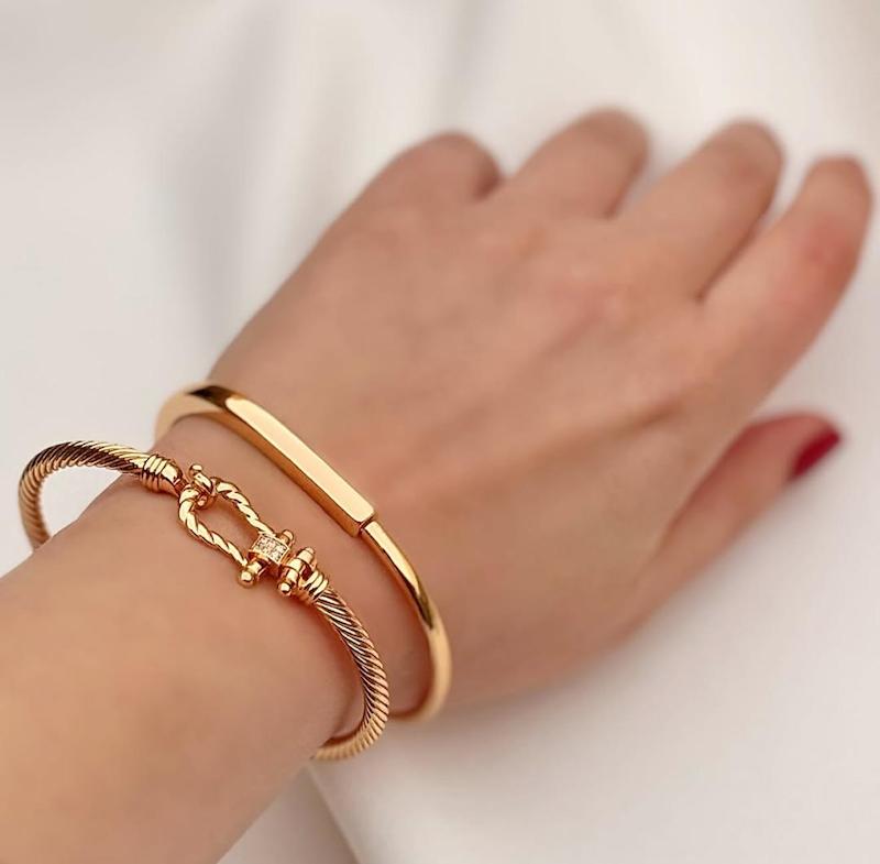 بنگل های رزگلد ساده و تیفانی