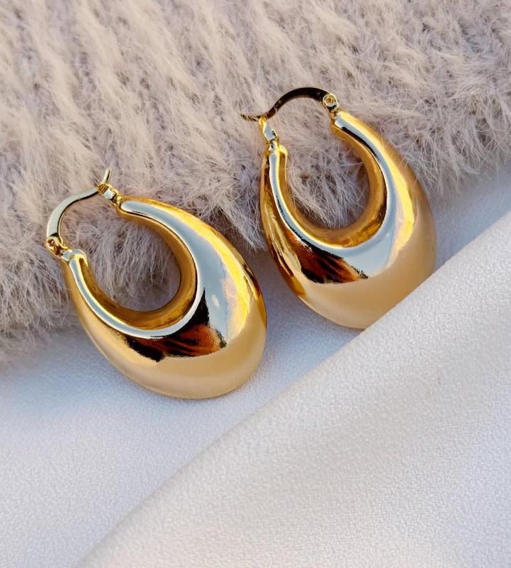 گوشواره رزگلد حلقه ای