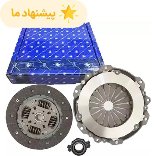 دیسک و صفحه پژو 207 ایساکو با بلبرینگ کد 0670301199 مدل پری‌دمپر 4 فنر دوبل 