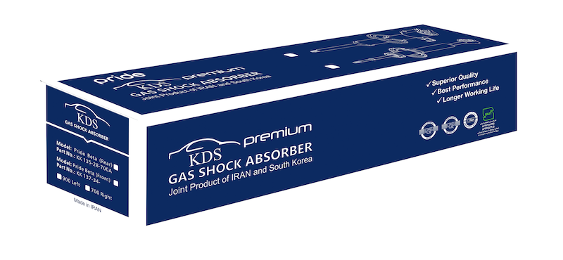 کمک فنر گازی پراید عقب برند کوشاوران-پریمیوم