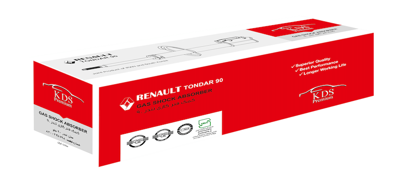 کمک فنر گازی پراید جلو چپ برند کوشاوران-KDS