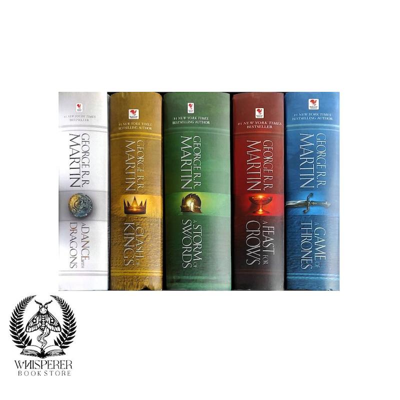 Game of Thrones Series Hardcover 1 – 5 (مجموعه کامل متن کامل جلد سخت بدون حذفیات )
