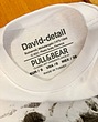 تیشرت نخی اورسایز سفید david میکل آنژ برند pull&bear