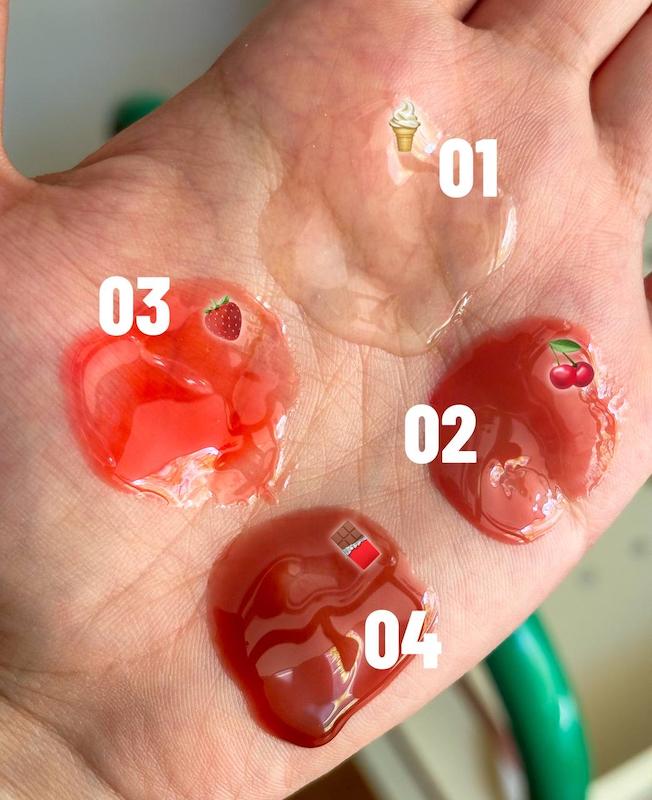 لیپ گلاس طرح شیگلم کریستالی برند Olibolla