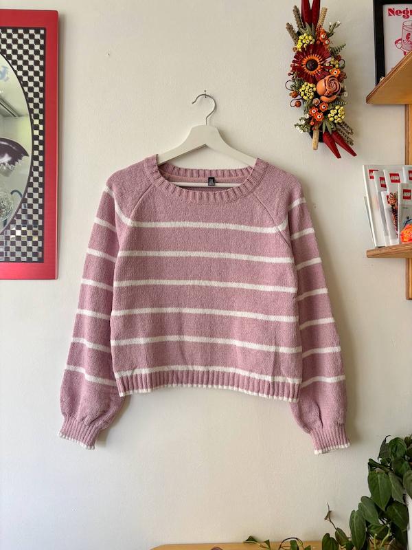 بافت نرم و لطیف راه راه یاسی برند Zara