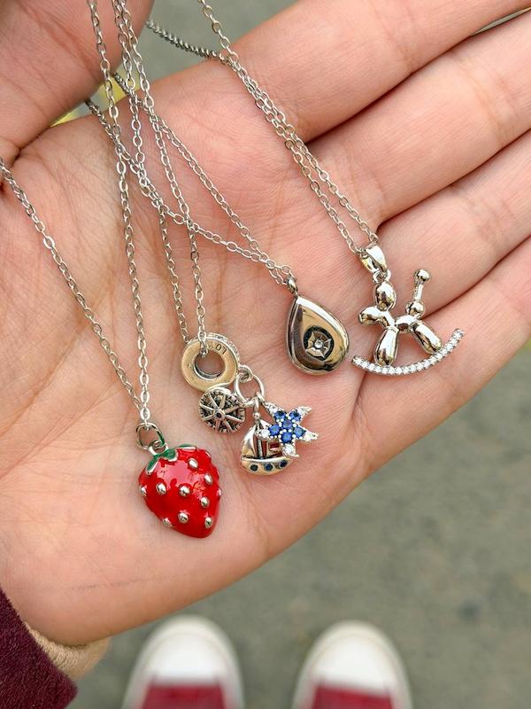 گردنبند استیل رنگ ثابت وارداتی / سری یک