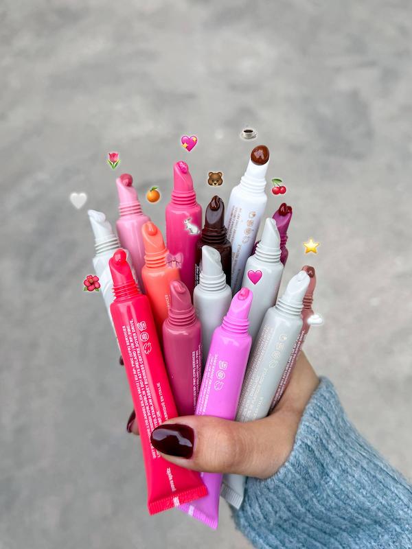 لیپ گلاس میوه ای و شکلاتی ۱۴ رنگ دوپ اصلی rhode