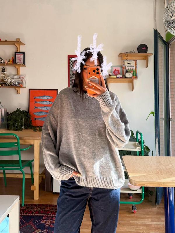 بافت اورسایز طوسی برند STR TEEN