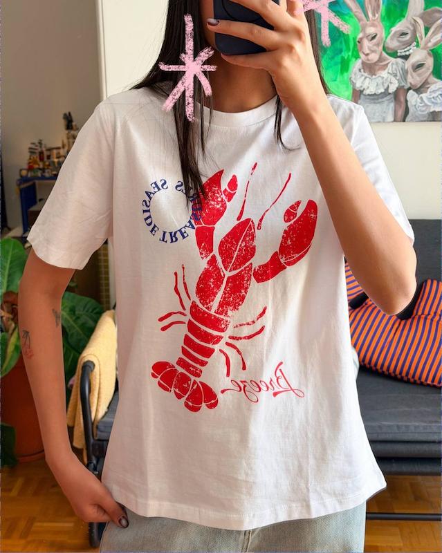 تیشرت نخی lobster برند sinsay
